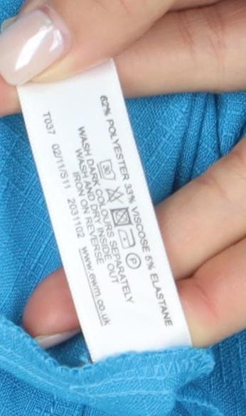 Honor Millburn Women's Blue Blazer, Size 14, 3/4 Sleeve