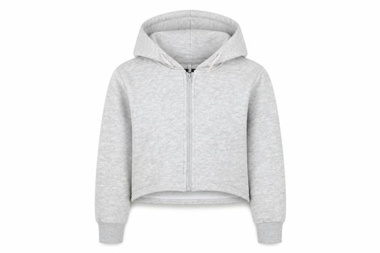 Bonds Girls Grey Full Zip Hoodie, Size 10-11, Hooded Fleece