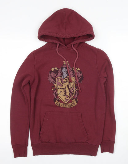 Unisex Adults UK Size XS Harry Potter Red Pullover Hoodie