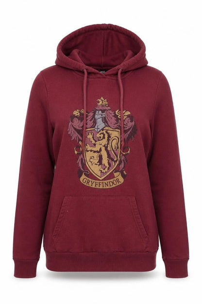 Front view of Harry Potter Gryffindor Red Hoodie XS unisex adults