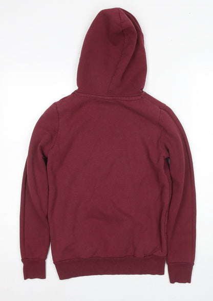 Unisex Adults UK Size XS Harry Potter Red Pullover Hoodie