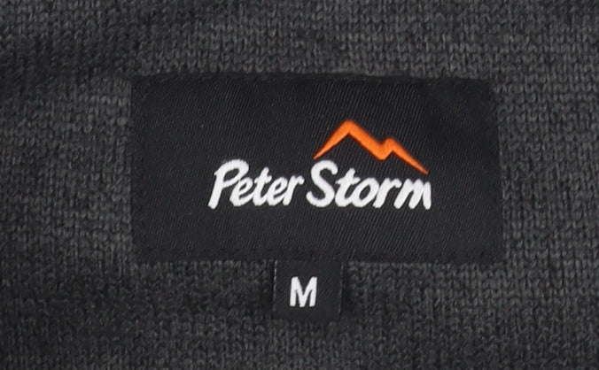 Mens UK Size M Peter Storm Grey 1/2 Zip Sweatshirt