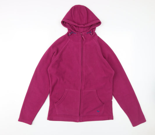 Country Rose Women's Purple Fleece Jacket, S, Hooded Casual Wear