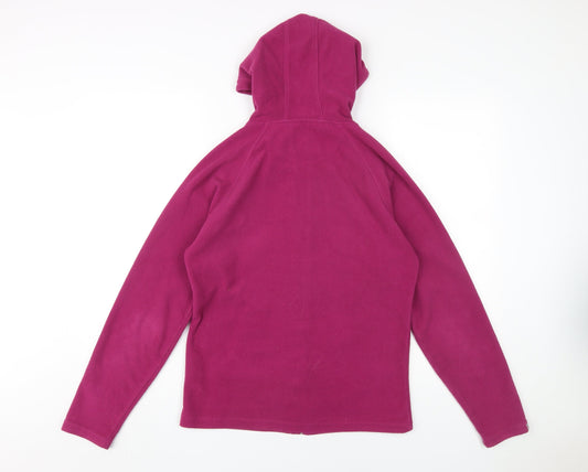 Country Rose Women's Purple Fleece Jacket, S, Hooded Casual Wear