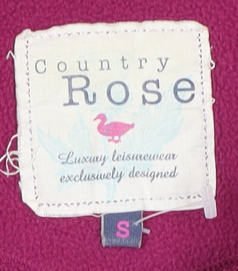 Womens UK Size S Country Rose Purple Basic Jacket