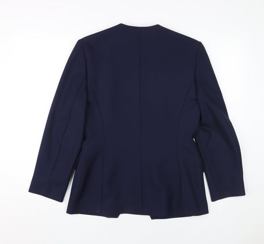 Womens UK Size 10 Eastex Blue Basic Jacket
