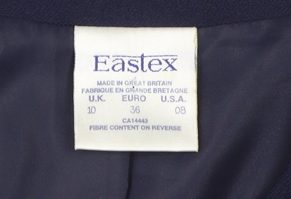 Womens UK Size 10 Eastex Blue Basic Jacket
