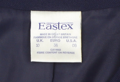 Womens UK Size 10 Eastex Blue Basic Jacket