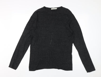 Jack & Jones Men's Black Medium Pullover Jumper