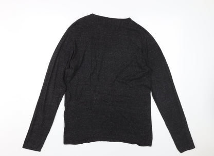 Jack & Jones Men's Black Medium Pullover Jumper