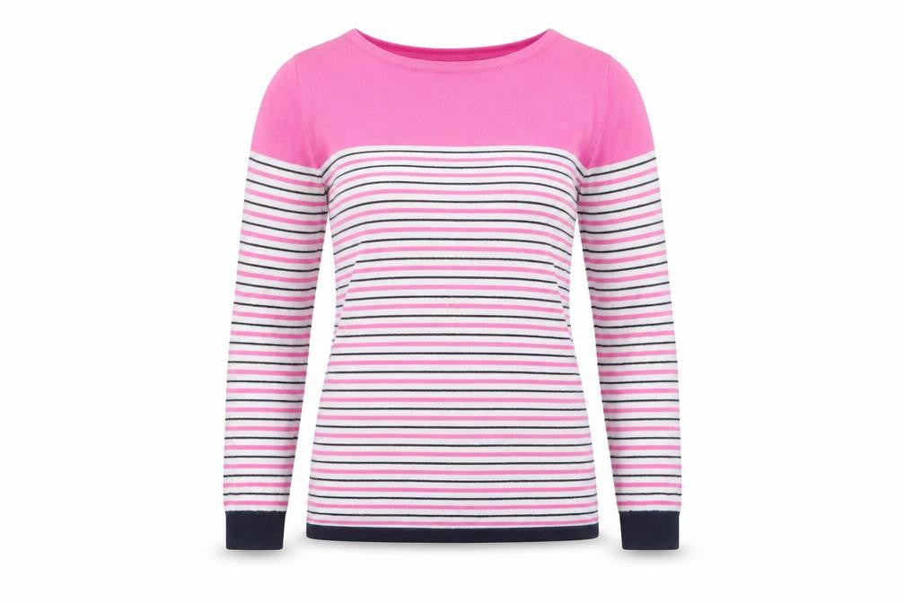 Womens UK Size M KEW Pink Pullover Jumper