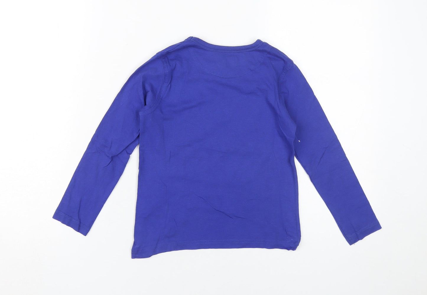 Ben Sherman Boys Blue Long Sleeve T-Shirt, Size 11-12, Graphic Print