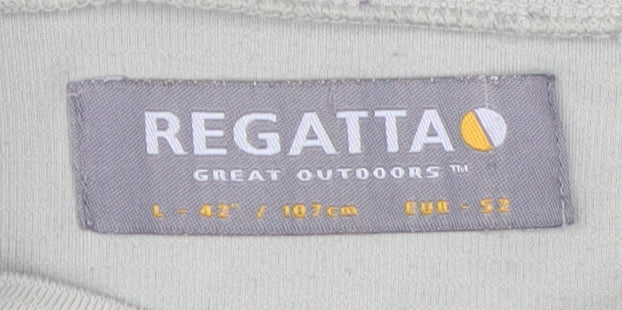 Regatta Men's Green Crew Neck T-Shirt, L, Short Sleeve