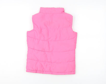 Peter Storm Girls Pink Quilted Bodywarmer 7-8 Years