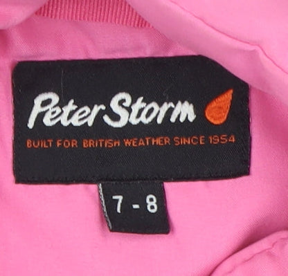 Peter Storm Girls Pink Quilted Bodywarmer 7-8 Years