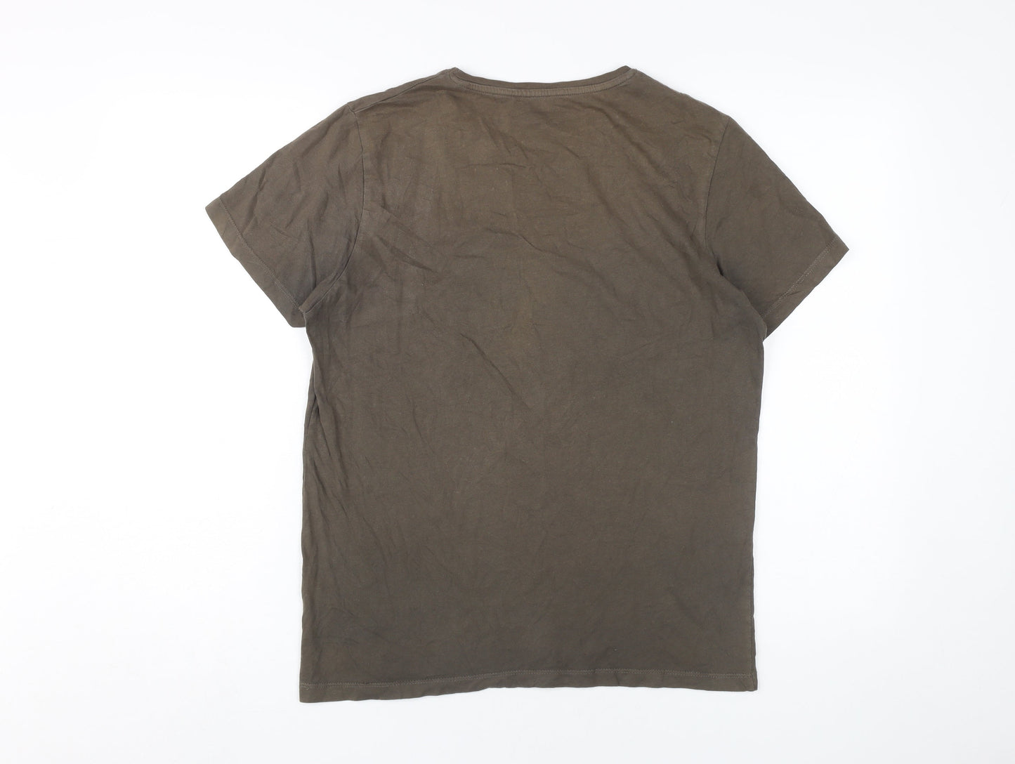 Mens UK Size M JACK & JONES Brown  T-Shirt