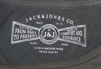 Mens UK Size M JACK & JONES Brown  T-Shirt