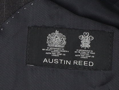 Austin Reed Men's Black Striped Blazer 44 Regular Fit