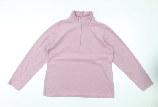 Womens UK Size L Mountain Warehouse Pink Pullover Sweatshirt