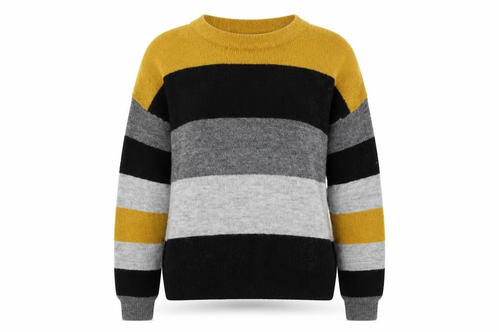 Womens UK Size S Jacqueline de Yong Multicoloured Pullover Jumper