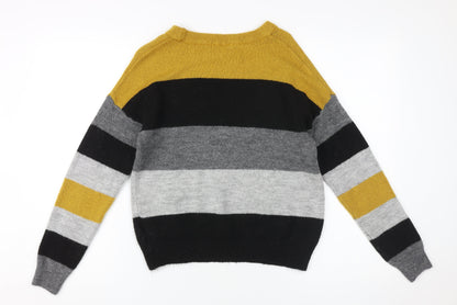 Womens UK Size S Jacqueline de Yong Multicoloured Pullover Jumper