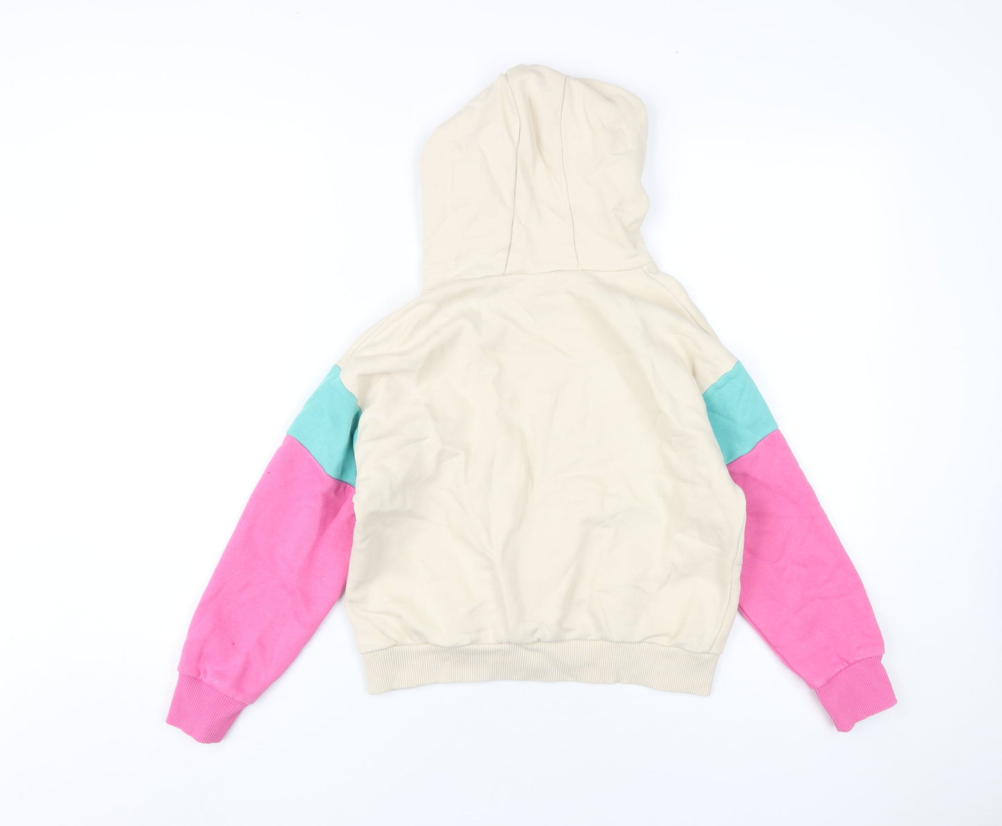 Outfitters Girls Beige Multicoloured Hoodie 9-10 Years Pullover