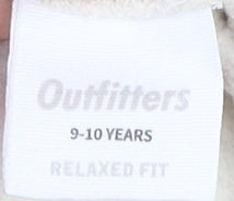 Outfitters Girls Beige Multicoloured Hoodie 9-10 Years Pullover