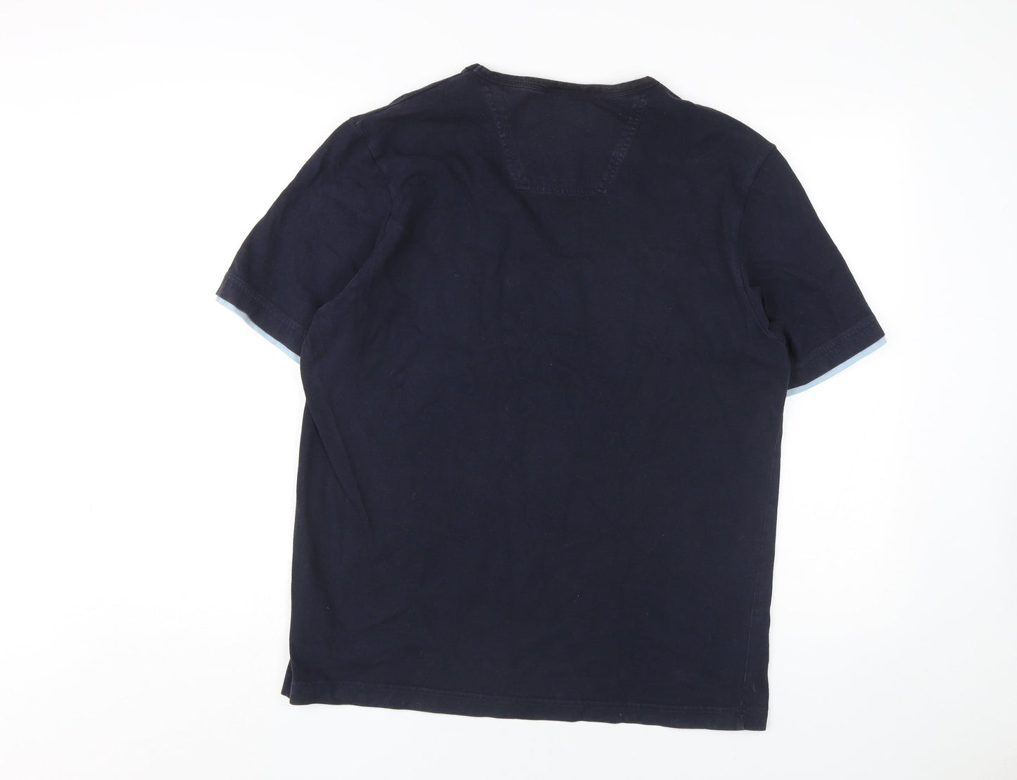 NEXT Men's Blue Graphic Print T-Shirt, M, Crew Neck