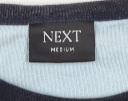 NEXT Men's Blue Graphic Print T-Shirt, M, Crew Neck