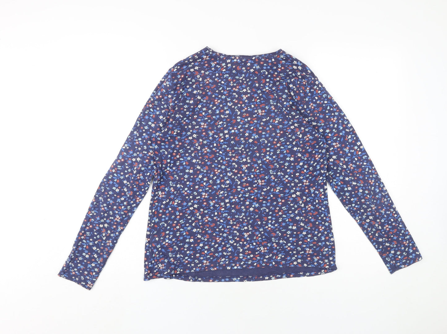 Womens UK Size 14 Marks and Spencer Blue Basic T-Shirt