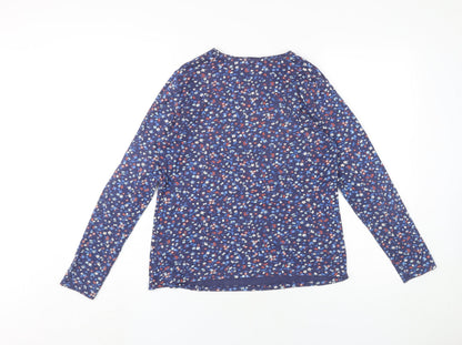 Womens UK Size 14 Marks and Spencer Blue Basic T-Shirt