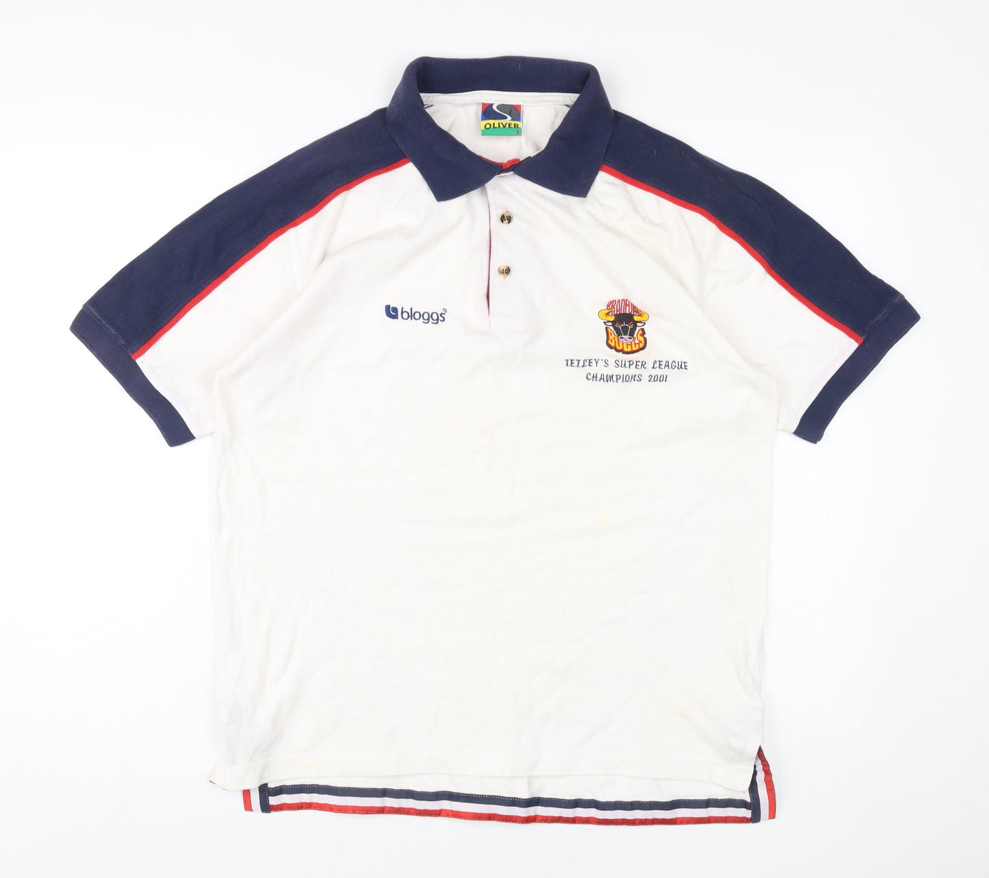 S Oliver Men's White Polo Shirt S Rugby Style