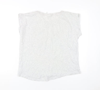 Womens UK Size 12 Wonder Woman Grey Basic T-Shirt
