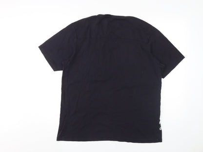 Police Men's Blue XL Crew Neck Cotton T-Shirt