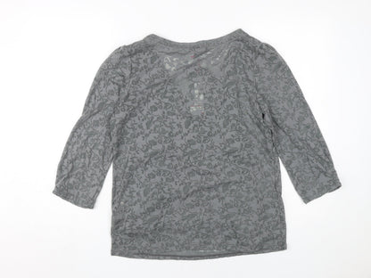 Womens UK Size 12 Marks and Spencer Grey  Blouse