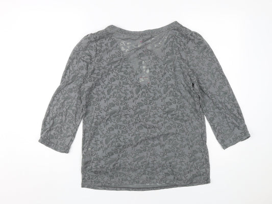 Womens UK Size 12 Marks and Spencer Grey  Blouse