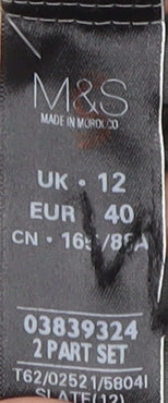 Womens UK Size 12 Marks and Spencer Grey  Blouse