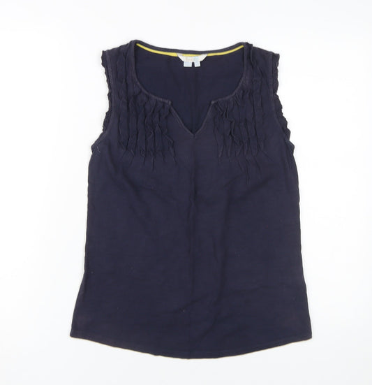 Boden Women's Blue Sleeveless Tank Top UK 6
