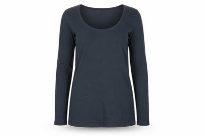 Yest Women's Black Basic Long Sleeve T-Shirt