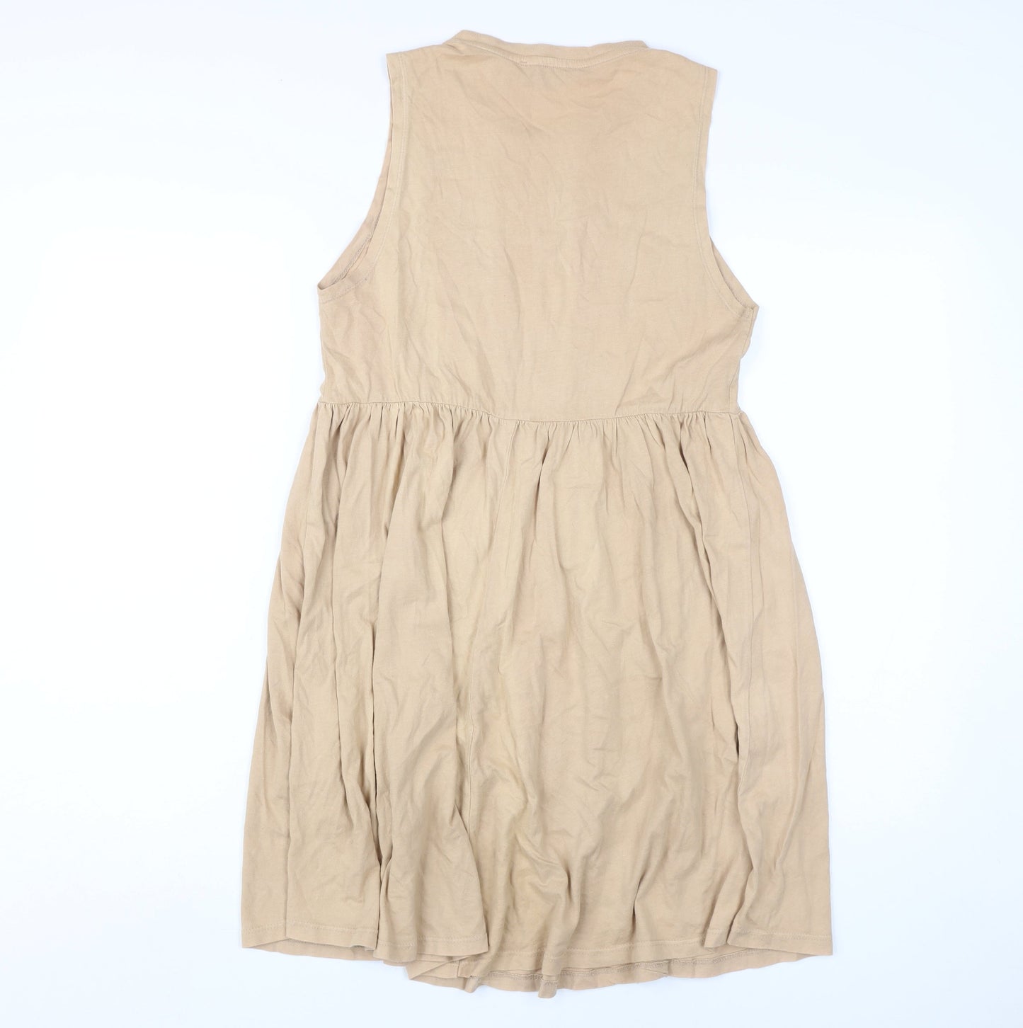 Bershka Women's Beige A-Line Dress XS