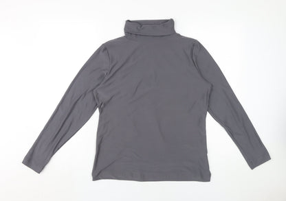 Womens UK Size 12 Intuition Grey Basic T-Shirt