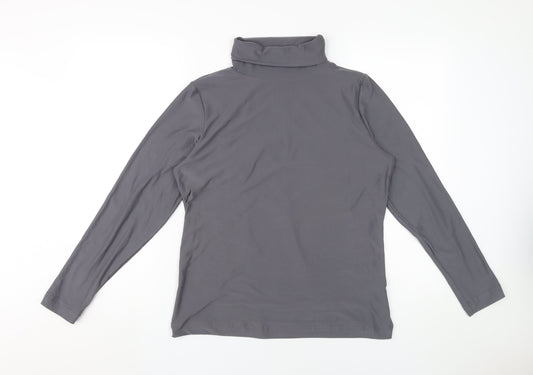 Womens UK Size 12 Intuition Grey Basic T-Shirt