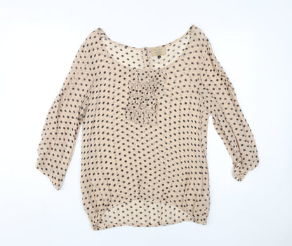 Womens UK Size 12 River Island Beige  Blouse