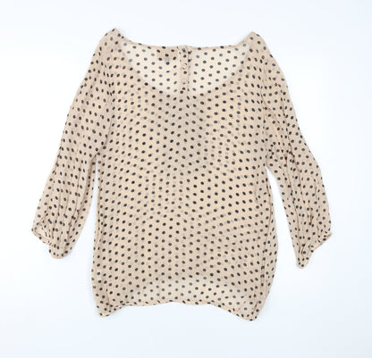 Womens UK Size 12 River Island Beige  Blouse