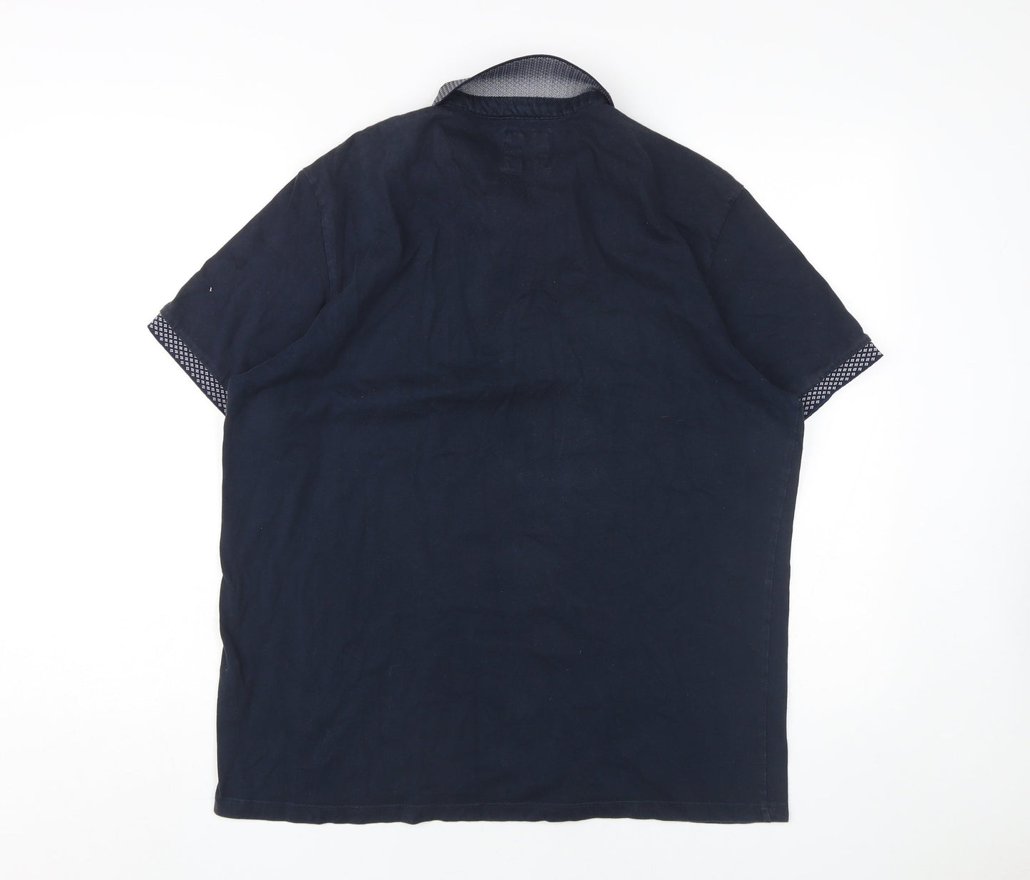 Burton Menswear Men's Blue Polo Shirt Size L