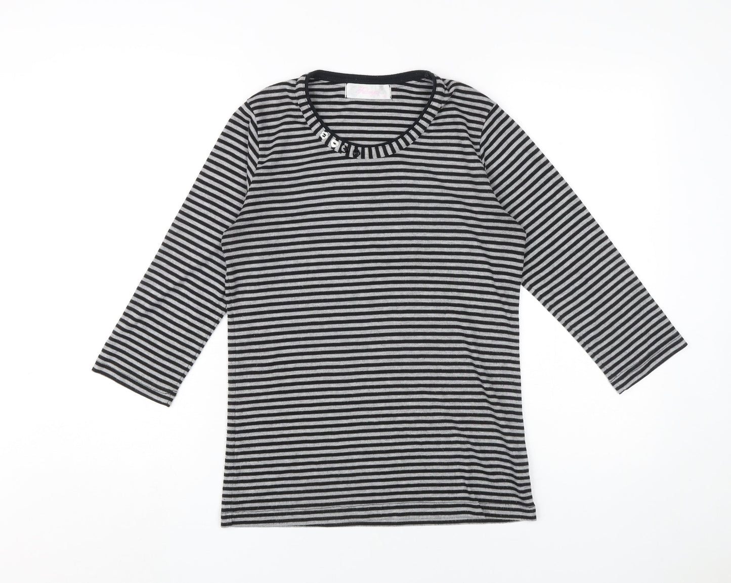 Womens UK Size S Fabrizio Black  T-Shirt