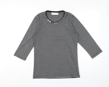Womens UK Size S Fabrizio Black  T-Shirt