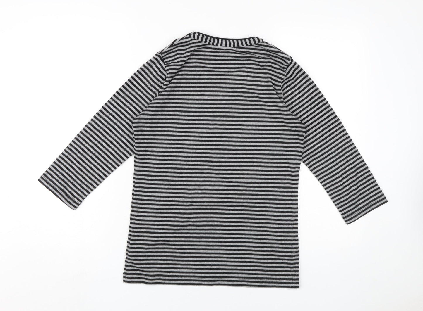 Womens UK Size S Fabrizio Black  T-Shirt