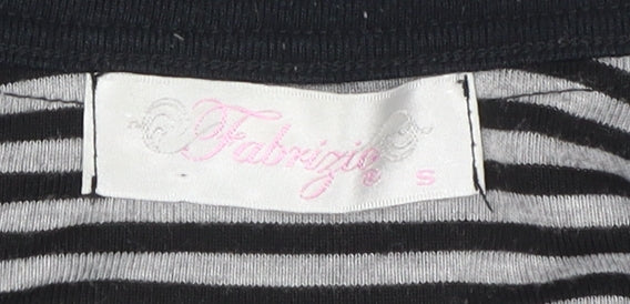 Womens UK Size S Fabrizio Black  T-Shirt