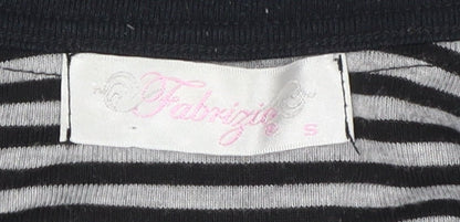 Womens UK Size S Fabrizio Black  T-Shirt